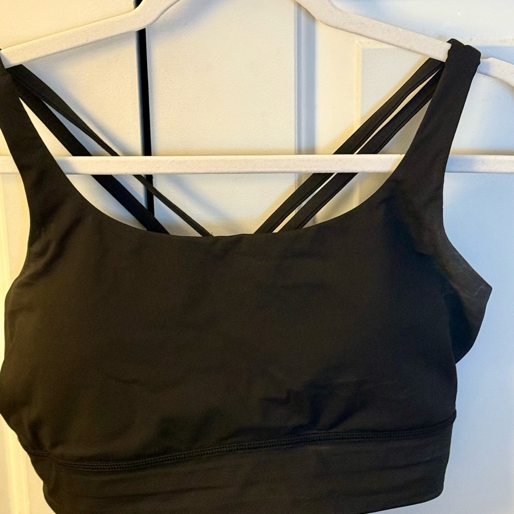 Lululemon Athletica Black Double-Strap Sports Bra